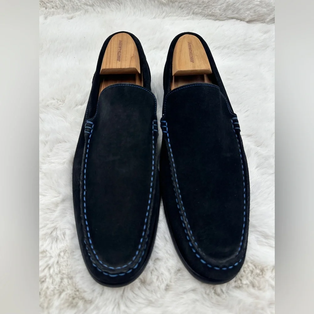 To Boot New‎ York Adam Derrick Blue suede leather loafers shoes Size US 11